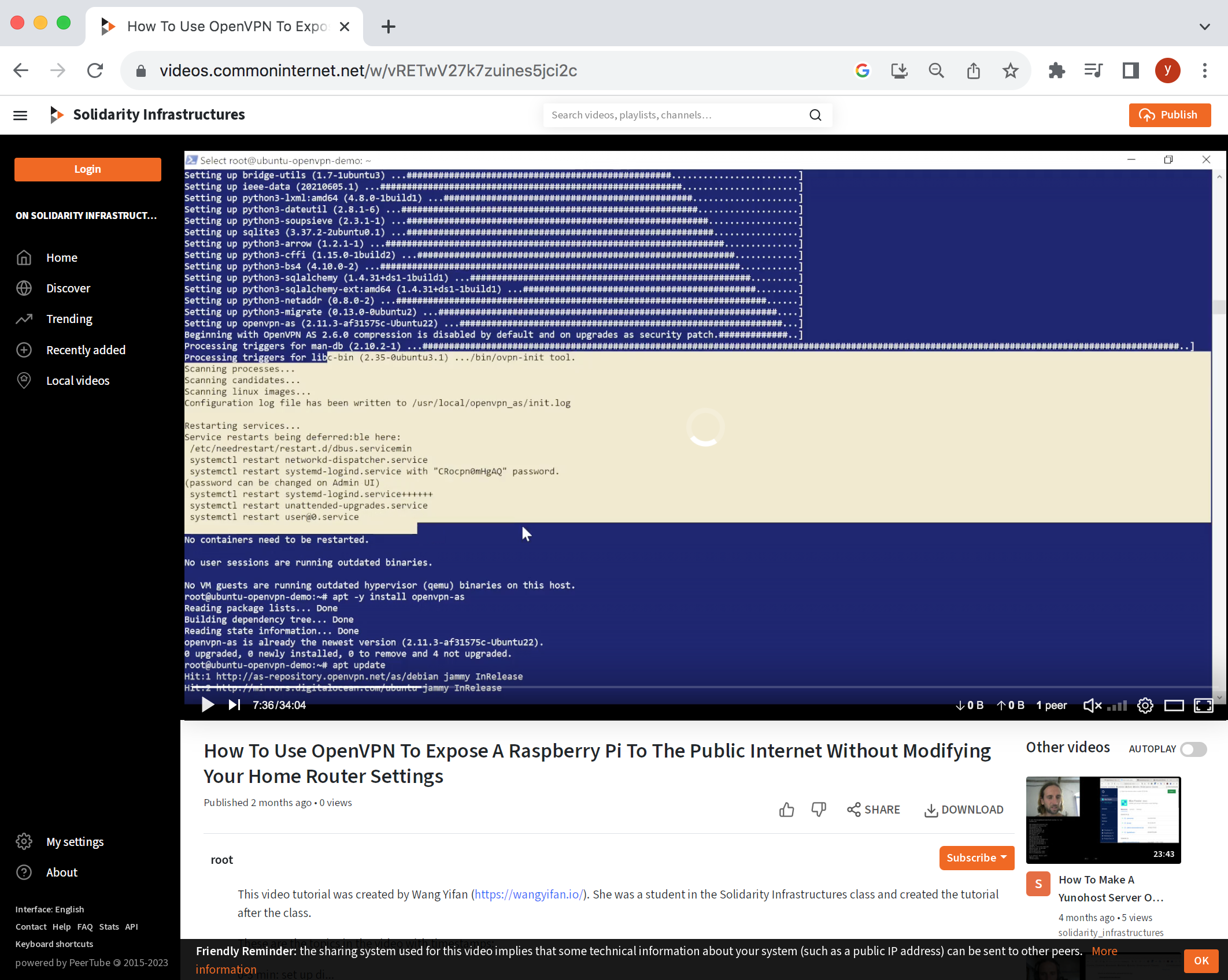 tutorial for vpn port-forwarding settings